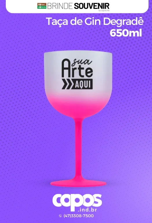 Taça de Gin Degradê Taça de Gin Degradê
