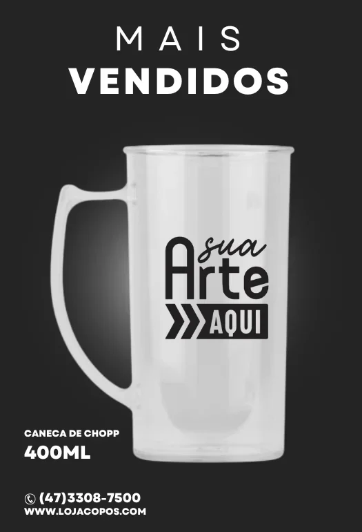 Caneca de Chopp 400ml