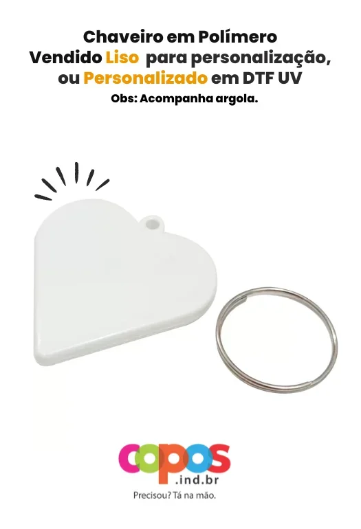 Chaveiro Personalizado Coração Chaveiro Personalizado Coração