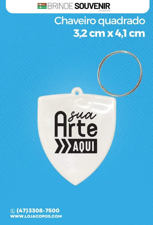 Chaveiro Personalizado Escudo Chaveiro Personalizado Escudo